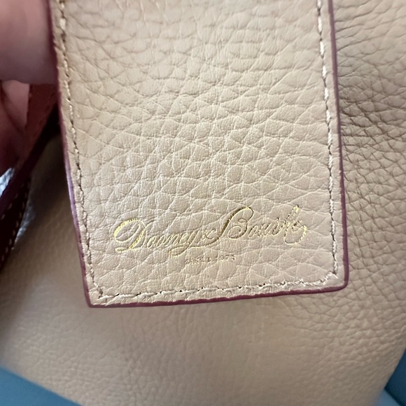 Dooney & Bourke Tote Bag. Tan & Brown Pebbled Leather. Great condition! - Picture 4 of 15